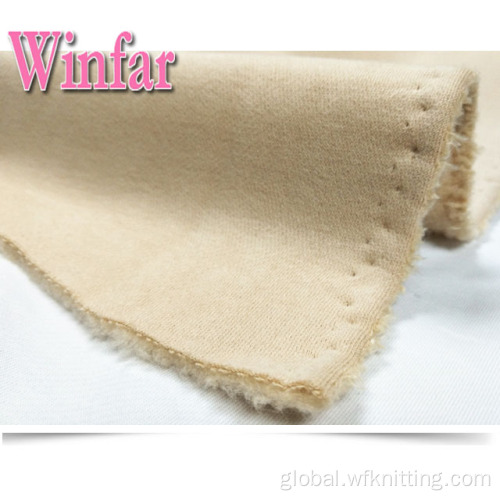 One Side Brushed Recycled Fleece Fabric Super Soft Recycled 100% Polyester Fleece Knitted Fabric Factory